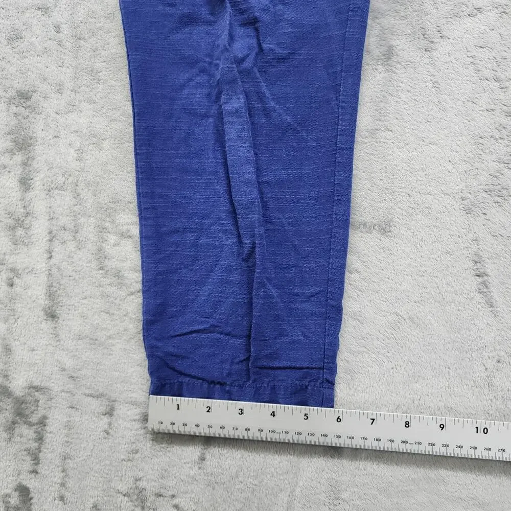 The Nines By Hatch Pant Womens XS Blue‎ Stretch Cotton Twill Crop Airy Maternity